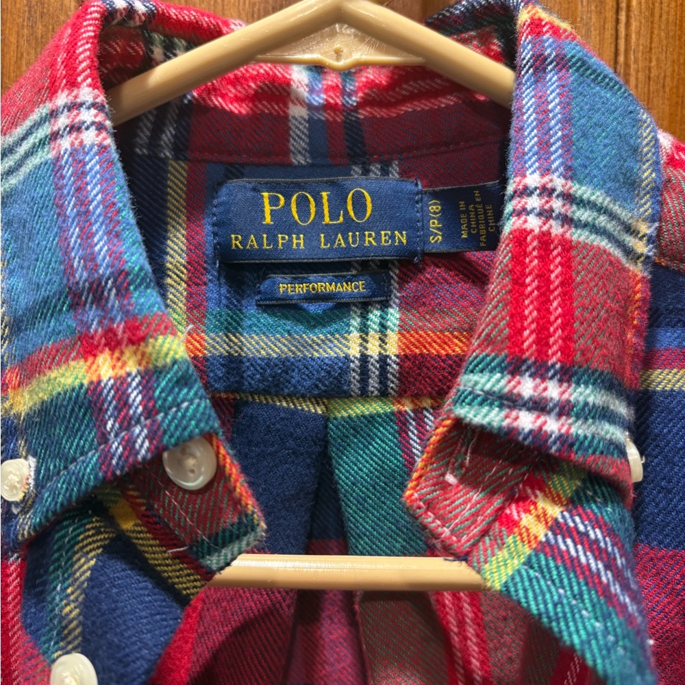 Polo by Ralph Lauren Red & Blue Plaid Button-Down Shirt